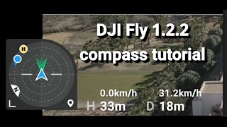 DJI FLY app 1.2.2 compass test & tutorial. How to use the telemetry. Why I didnt like it ?