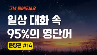 자면서 영어듣기｜직접 녹음한(AI❌) 일상 대화의 95% 를 차지하는 영단어 3000단어 문장편 14편 (1301-1400)｜영단어 ASMR