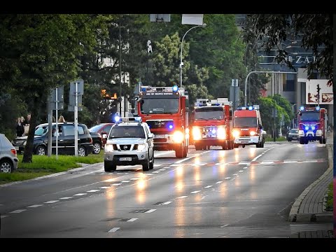 Alarmowo 41 zastępów OSP i PSP do JRG 1 Rzeszów - WIELKA POWÓDŹ ŁAŃCUT / RZESZÓW 2020