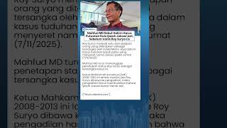 Mahfud MD Tegas! Hakim Harus Buktikan Ijazah Jokowi Asli Sebelum Vonis Roy Suryo Cs!