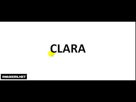 How to pronounce CLARA