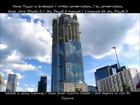 2020 06 04 Warszawa wieżowiec Varso Tower w budowie Widok z ulicy Siennej cz 4 po 17 11