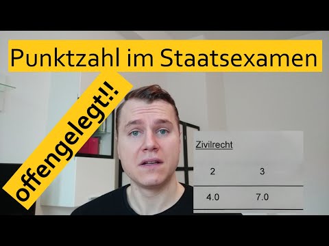 Wieviel PUNKTE?? - Mein Ergebnis im Staatsexamen