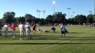 preview picture of video 'Jack Naylor Football: 2013 Stanford Football Camp - Foot Drills 03'