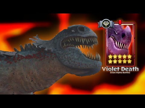 Violet/Red Death 10-Stars Defeated — World Alpha Clan Battle Gameplay | Dragons: Titan Uprising