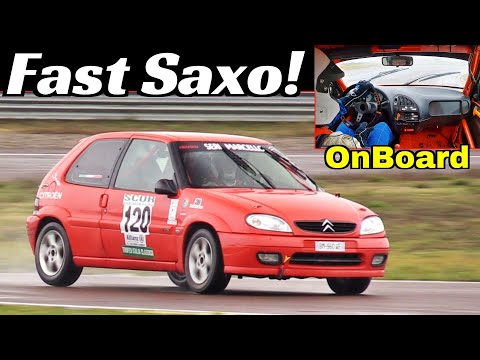 Fast Citroen Saxo 1.6 VTS N2 Onboard by Filippo Leandro Seri - Rainy Day at Autodromo di Modena