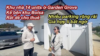 Khu nhà 14 units ở Garden Grove kế bên khu VN Bolsa | Nhiều parking rộng rãi giá hợp lí bất ngờ