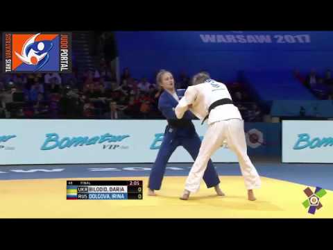 European Judo Championships Warsaw 2017 Final -48kg BILODID Daria (UKR) vs. DOLGOVA Irina (RUS)