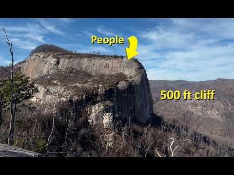 Be careful if you want to look down off the side of this mountain