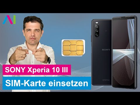 SONY Xperia 10 III - SIM-Karte einsetzen • 🂠 • 📲 • 📡 •