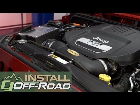 Jeep Wrangler JK Airaid Cold Air Intake Kit MXP With SynthaFlow Oiled Filter 2012-2018 Installation