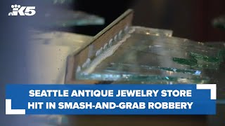 Antique jewelry store near Pike Place Market hit in smash-and-grab robbery