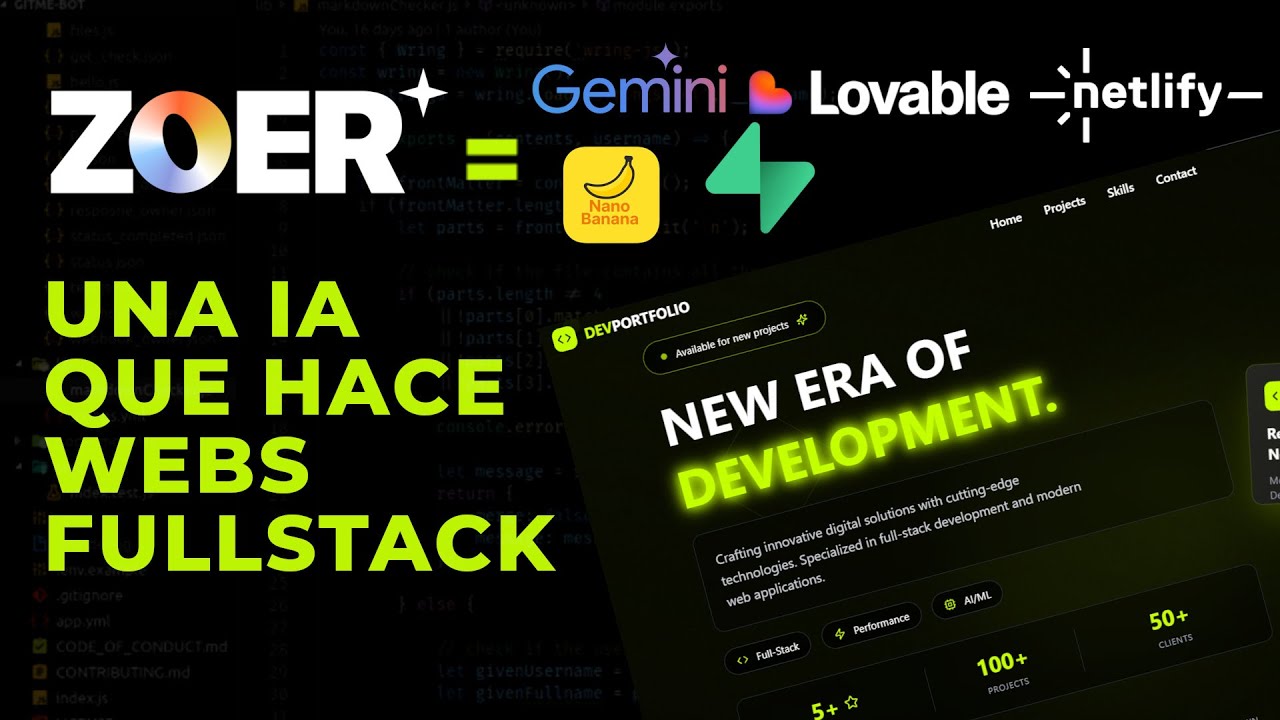 Crea y monetiza una app con IA usando Zoer (Gemini 3 Pro + Nano Banana Pro)