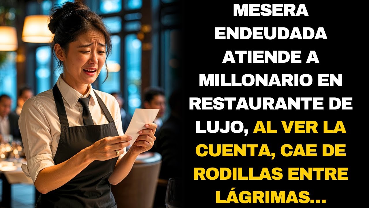 MESERA ENDEUDADA ATIENDE A MILLONARIO Y AL VER LA CUENTA, CAE DE RODILLAS LLORANDO…