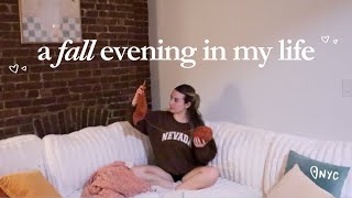 spend a cozy fall evening in my life with me 🍂 decorating for fall, crocheting, cooking dinner