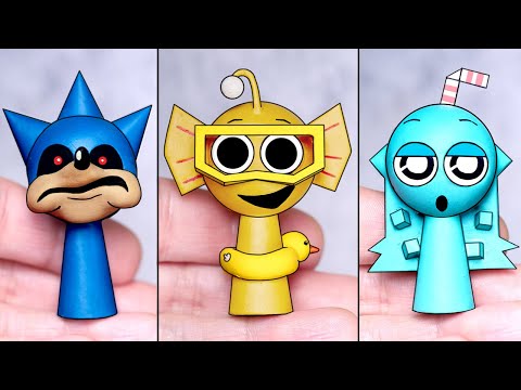 Making SPRUNKI OC Sonic.EXE Bailey Aqua Sculptures Timelapse