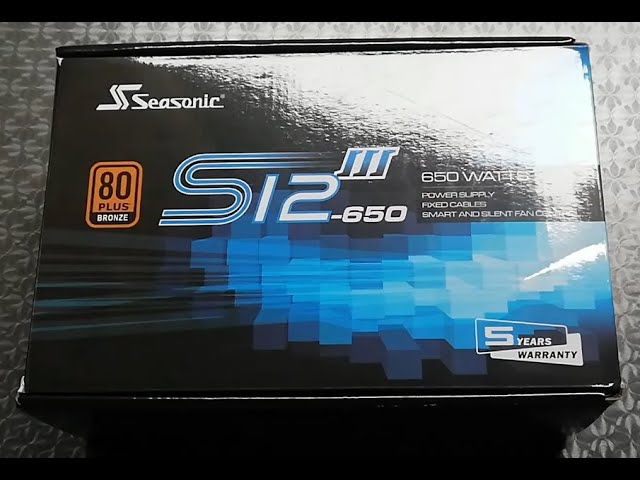 Nguồn SeaSonic S12III-650 (650W/80 PLUS Bronze/Active PFC)