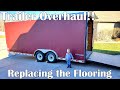 Replacing the Flooring in our New Enclosed Trailer!! Trailer Overhaul