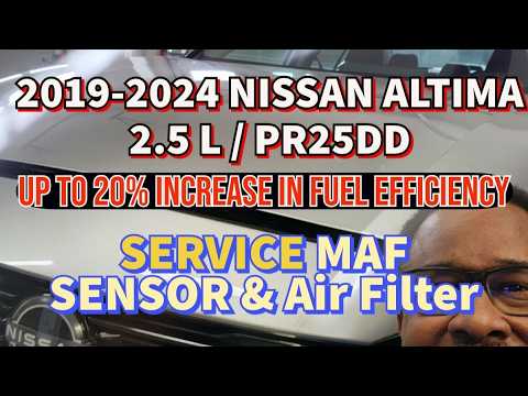 2019-2025 NISSAN ALTIMA SL 2.5L (PR25DD) Service Mass Air Flow Sensor and Air Filter