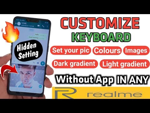 HOW TO CUSTOMIZE GOOGLE KEYBOARD IN ANY REALME DEVICE | Set your pic on keyboard | WITHOUT APP Video