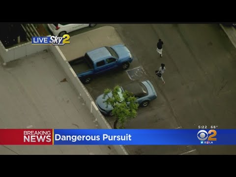 2 Stolen Car Suspects Tried to Flee On Foot Following A Wild Chase