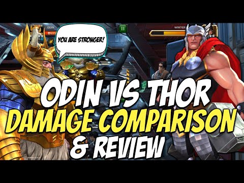Odin Vs Thor Damage Comparison + Review | Act 6 & Variant Gameplay | MCOC