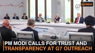 PM Modi calls for trust and transparency at G7 outreach session & more news | DD India Live | 1 AM