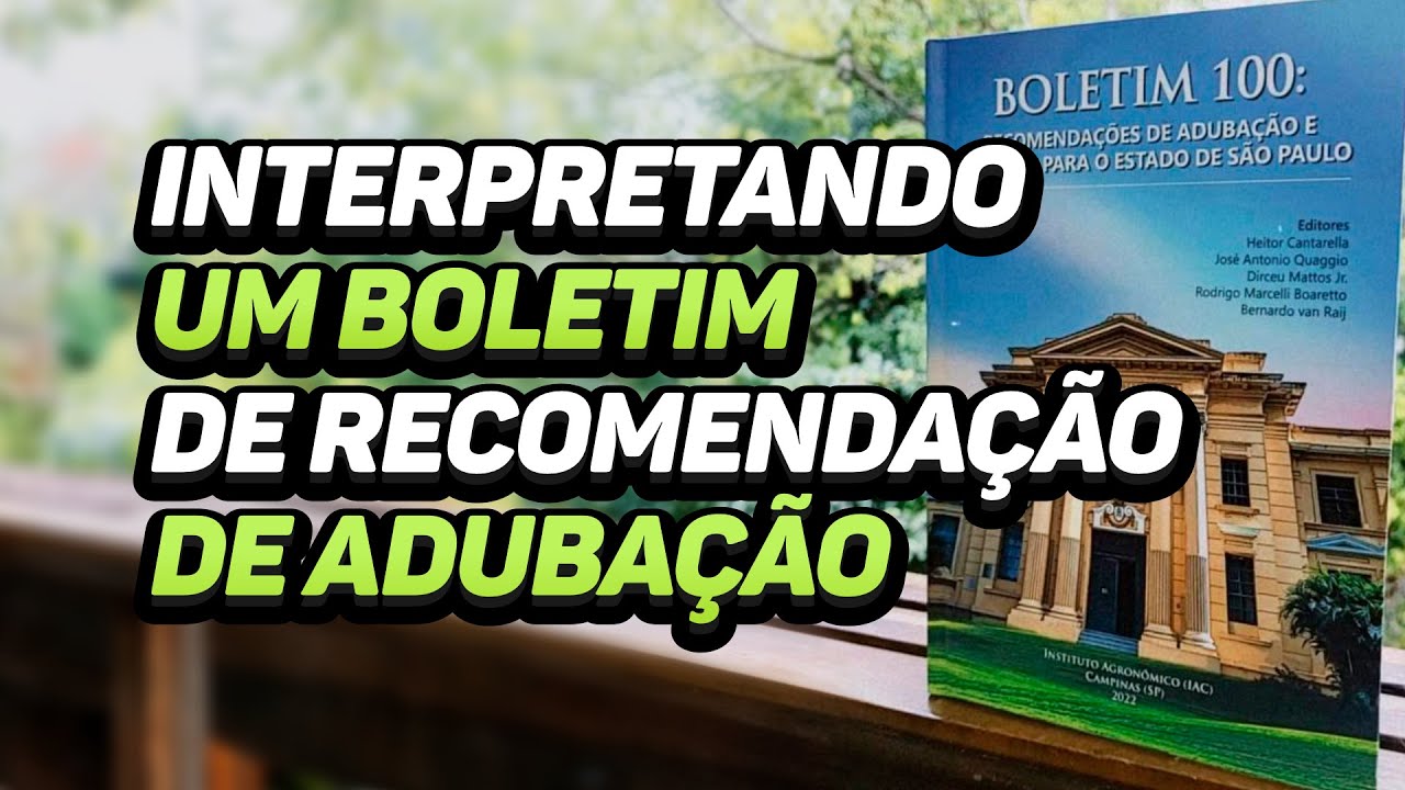 Usando o boletim de Recomendação de Adubação na prática