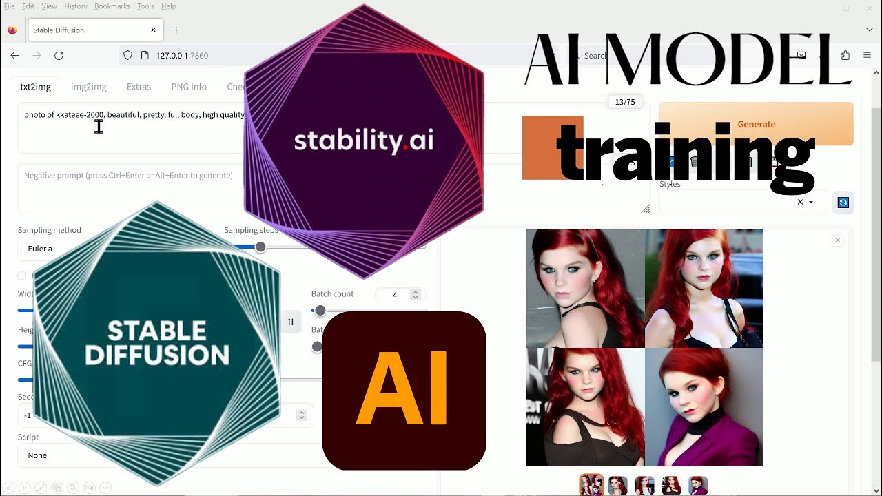 Tutorial: How to Train a Stable Diffusion Model to Embed a Person or Object to use with Text Prompt