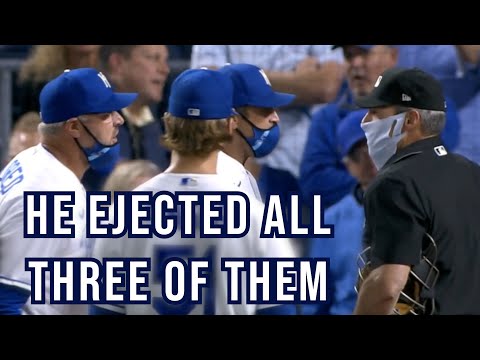 Ángel Hernández ejects three Royals in one inning, a breakdown