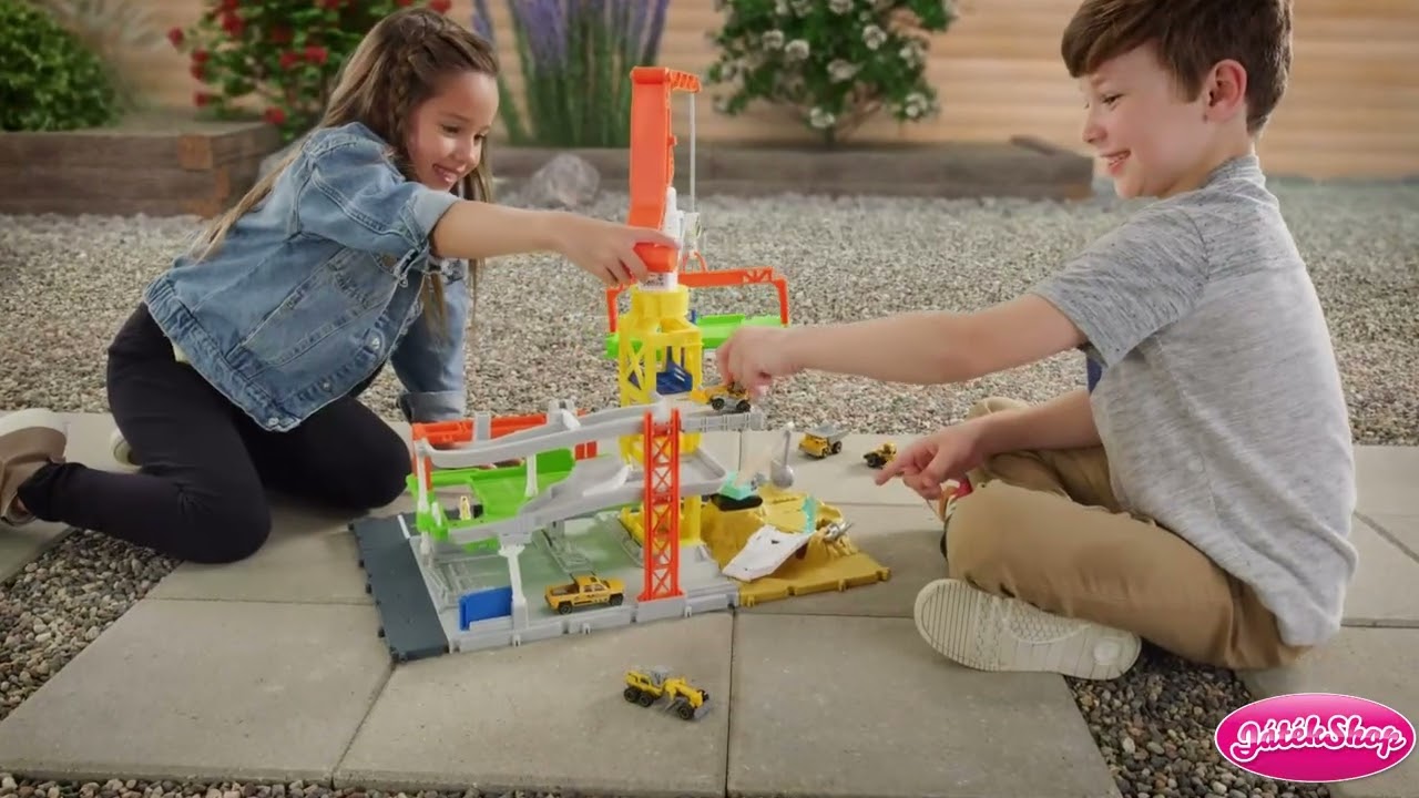 Matchbox: Építkezési játékszett kiegészítőkkel - Mattel videó