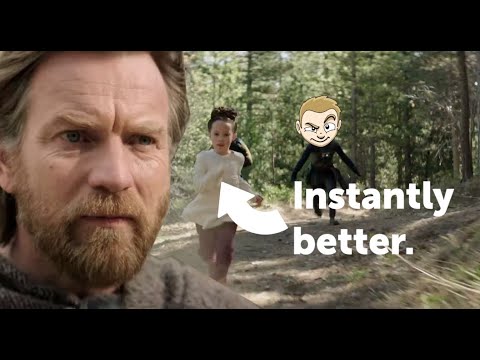 I improved the Leia forest chase 🏃🏼‍♀️✂️ #ObiWan #Leiachase #ObiWanKenobi