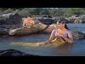 Dr Vishnuvardhan Peeks Heroine Bathing Bhootayyana Maga Ayyu Kannada Movie Scene Bhavani