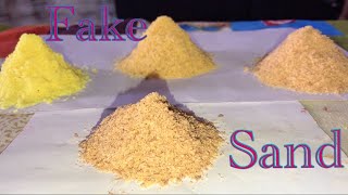 How to make Fake Sand with salt and paint | Making of Fake Sand using 2 ingredients| Sonik World