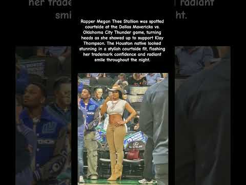 Megan Thee Stallion PULLS UP to Mavericks Game for Klay Thompson?!#shorts