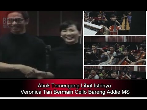 Ahok Tercengang Lihat Istrinya Veronica Tan Bermain Cello Bareng Addie MS