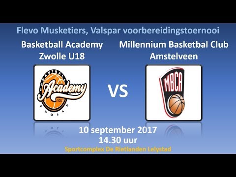 BA Zwolle U18 - MBCA, 10-09-2017, Full game