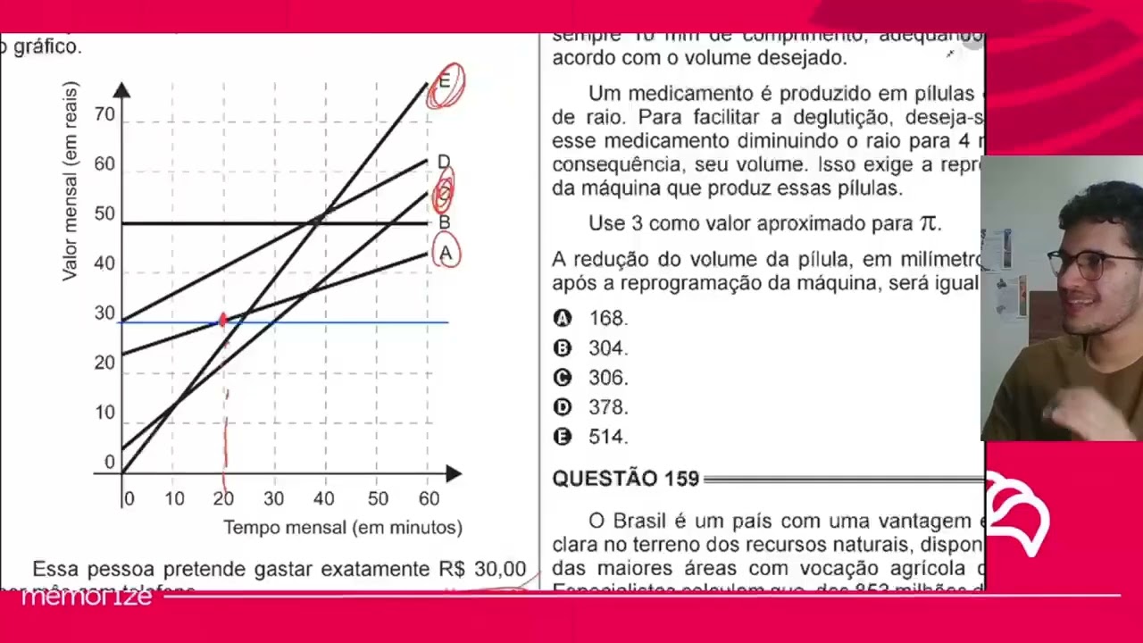 Resolução em Vídeo — Questão 166 ENEM 2014