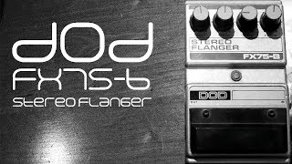 Video thumbnail for DOD FX75-B Flanger Demo by Joe Perkins