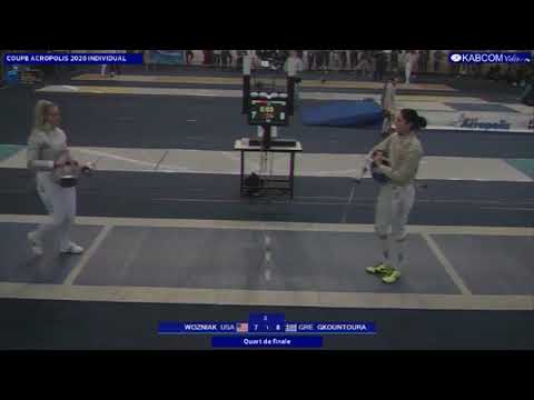 Athens World Cup SWS 2020 - L8 - Wozniak USA v Gkountoura GRE