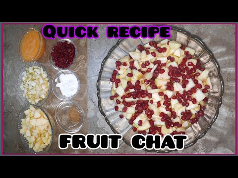 Fruit Chat || Apple Guava Chat || Fruit Chat with Orange Jiuce || Apple Chat || Halal Cuisine