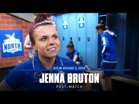 AFLW: Jenna Bruton post-match (Round 3, 2019)