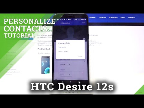 Add Photo and Personalize Contacts in HTC Desire 12s