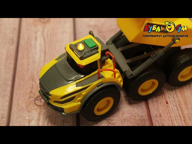 Самосвал VOLVO DiCKiE TOYS световые и звуковые эффекты 23см - видео