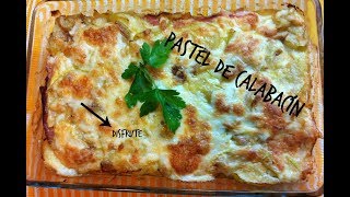 PASTEL DE CALABACÍN - Con Jamón York Y Queso