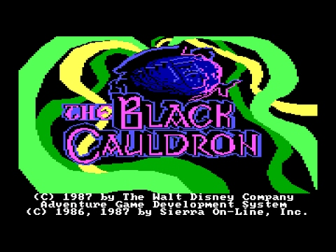 The Black Cauldron (PC/DOS) 1986, Longplay, Sierra on-line
