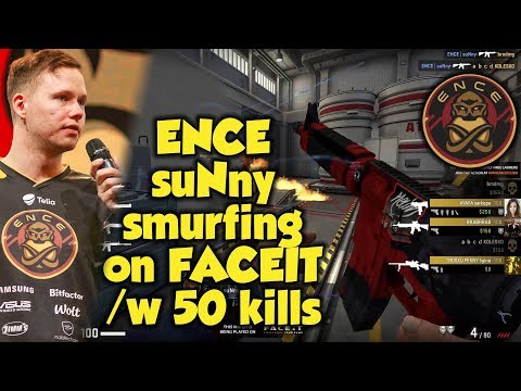 ENCE suNny smurfing ON FACEIT with 50 kills | Nuke | CSGO | POV