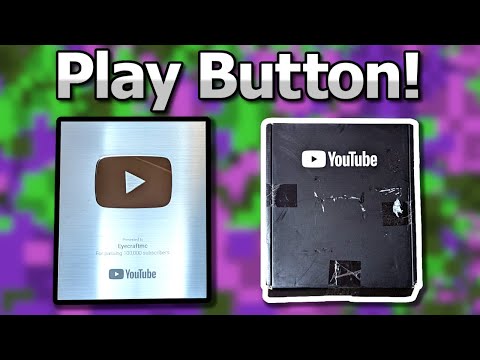 Eyecraftmc's 100K Subscriber Silver Play Button Unboxing