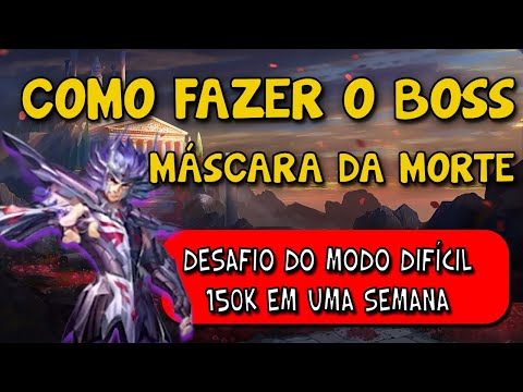 COMO FAZER O BOSS MÁSCARA DA MORTE NO DIFÍCIL - OS 12 TEMPLOS DE HADES - SAINT SEIYA AWAKENING