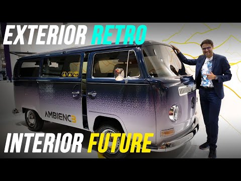 VW T2 Multivan retro outside, sustainable magic materials inside 😮